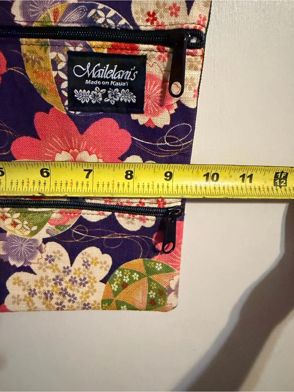 Mailelani’s Made on Kaua‘i Hawaiian Floral Crossbody Bag Boho Purple Pink 🌺
